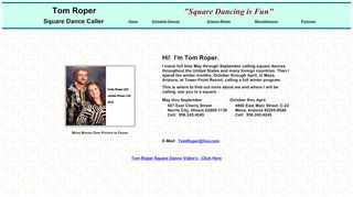 Web site for "Tom Roper"
