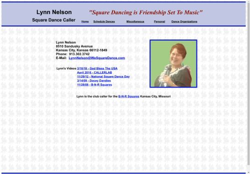 Web site for "Lynn Nelson"