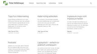 Web site for "Peter Höfelmeyer"