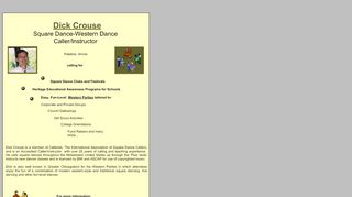 Web site for "Dick Crouse"