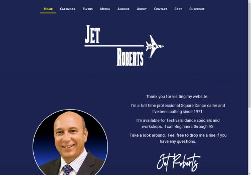 Web site for "Jet Roberts"