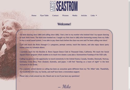 Web site for "Mike Seastrom"