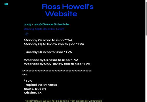 Web site for "Ross Howell"