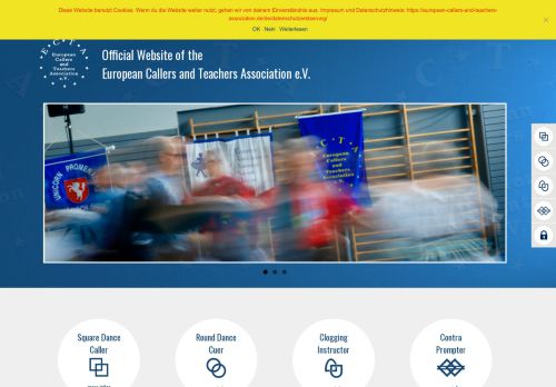 Web site for "European Callers and Teachers Association e.V. (ECTA)"