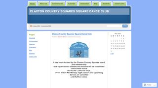 Web site for "Claxton Country Squares"