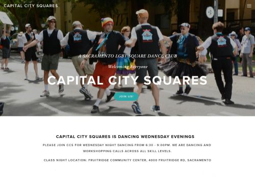 Web site for "Capital City Squares"