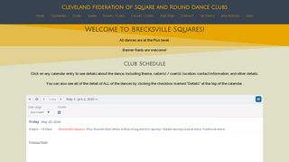 Web site for "Brecksville Squares"