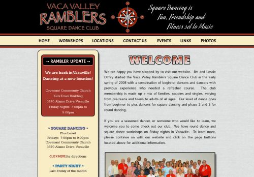 Web site for "Vaca Valley Ramblers"