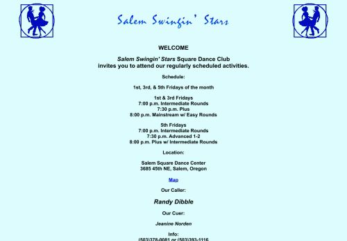 Web site for "Salem Swingin' Stars"