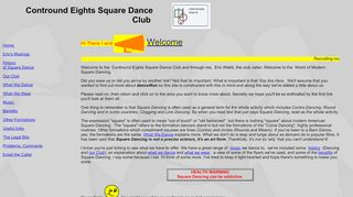 Web site for "Contround Eights Square Dance Club"
