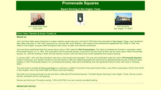 Web site for "Promenade Squares"
