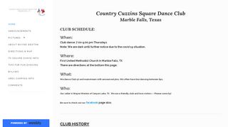 Web site for "Country Cuzzins"