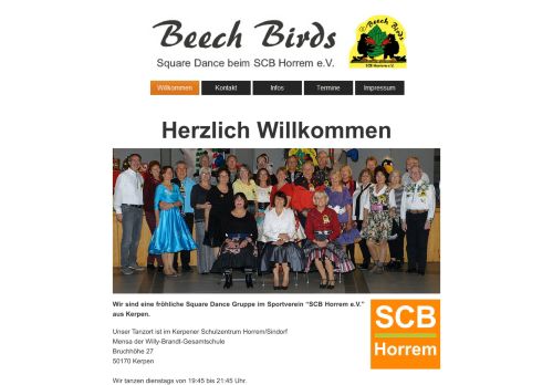 Web site for "Beech Birds"