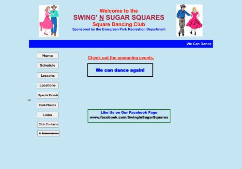 Web site for "Swingin' Sugar Squares"