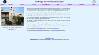 Web site for "San Diego Round Dance Instructors"