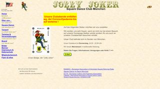 Web site for "Jolly Joker Square Dance Club"
