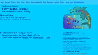 Web site for "Funny Dolphin Twirlers SDC Duisburg"