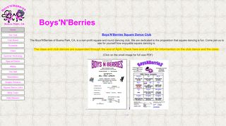 Web site for "Boys'N'Berries"