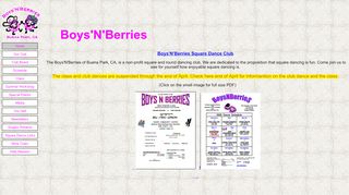 Web site for "Boys'N'Berries"