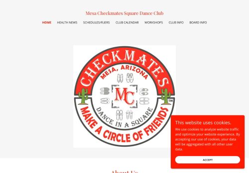 Web site for "Mesa Checkmates Square Dance Club"