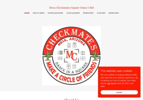 Web site for "Mesa Checkmates Square Dance Club"