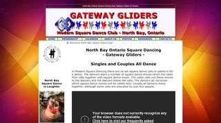 Web site for "North Bay Gateway Gliders"
