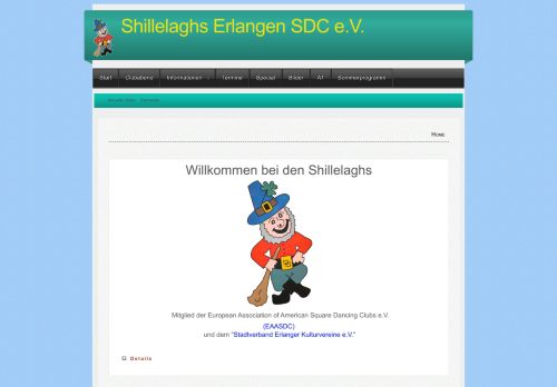 Web site for "Shillelaghs Erlangen SDC e.V."