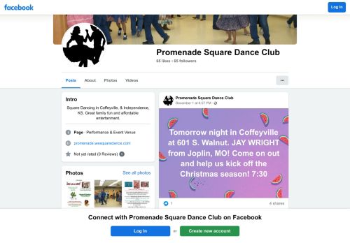 Web site for "Promenade Club"