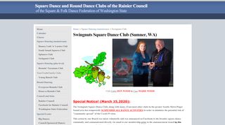 Web site for "SwingNuts Square Dance Club"