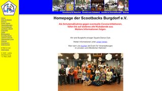 Web site for "Scootbacks Burgdorf e.V."