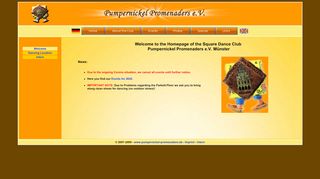 Web site for "Pumpernickel Promenaders e. V."
