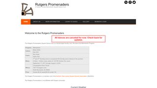Web site for "Rutgers Promenaders"