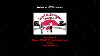 Web site for "Sunrise Swingers Erding e.V."