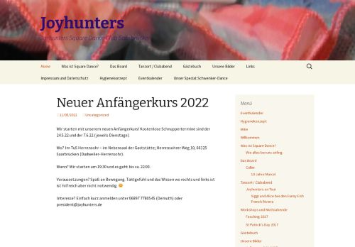 Web site for "Joyhunters SDC Saarbrücken"