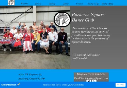Web site for "Buckeroo Square Dance Club"
