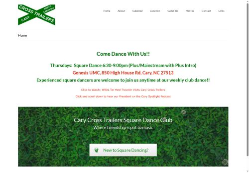 Web site for "Cary Cross Trailers Square and Round Dance Club"