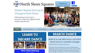 Web site for "North Shore Squares"