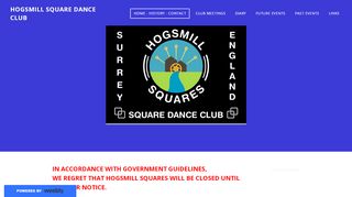 Web site for "Hogsmill Squares"