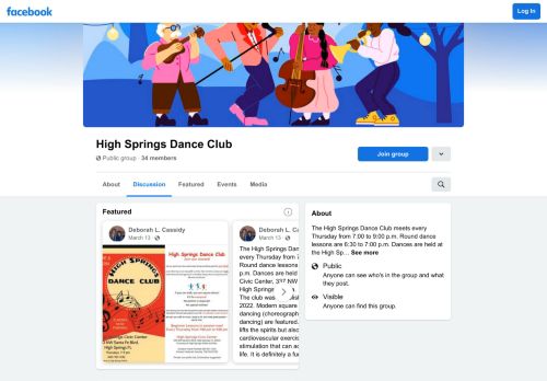 Web site for "High Springs Dance Club"