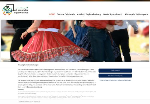 Web site for "All Arounder Square Dance Hamburg Harburg"