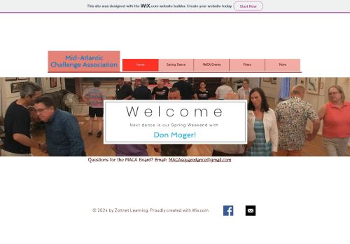 Web site for "Mid-Atlantic Challenge Association"
