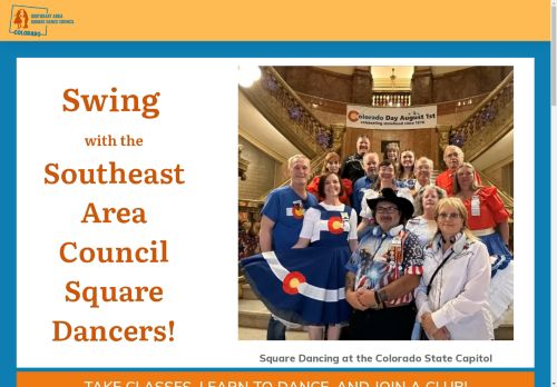 Web site for "Southeast Area Square Dance Council"