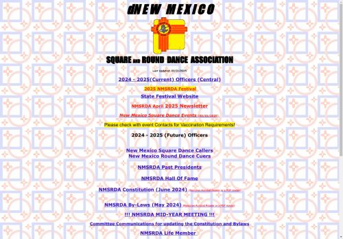 Web site for "New Mexico Square and Round Dance Association"