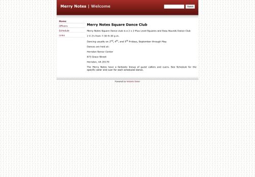 Web site for "Merry Notes"