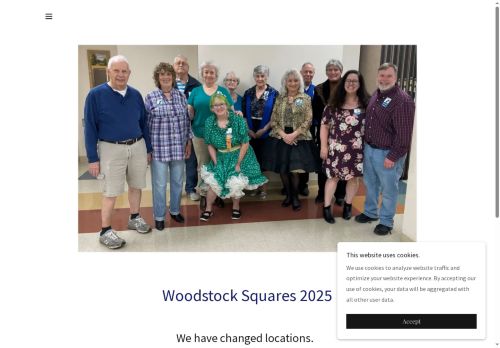 Web site for "Woodstock Squares"