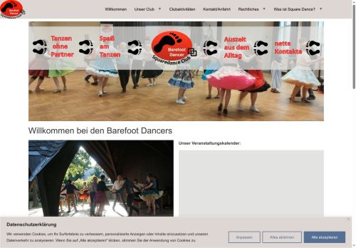 Web site for "Barefoot Dancer SDC"