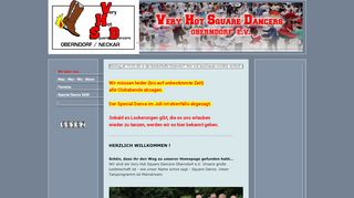 Web site for "Very Hot Square Dancers e.V."