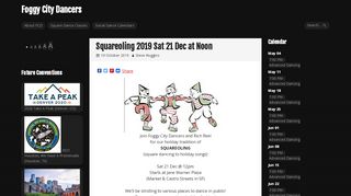 Web site for "Foggy City Dancers"
