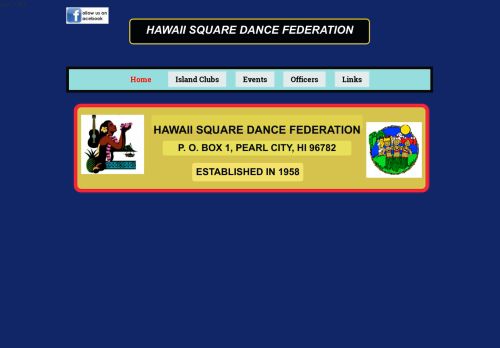 Web site for "Hawaii Federation of Square Dance Clubs"
