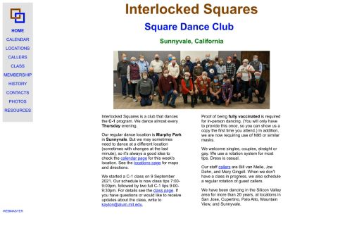 Web site for "Interlocked Squares"